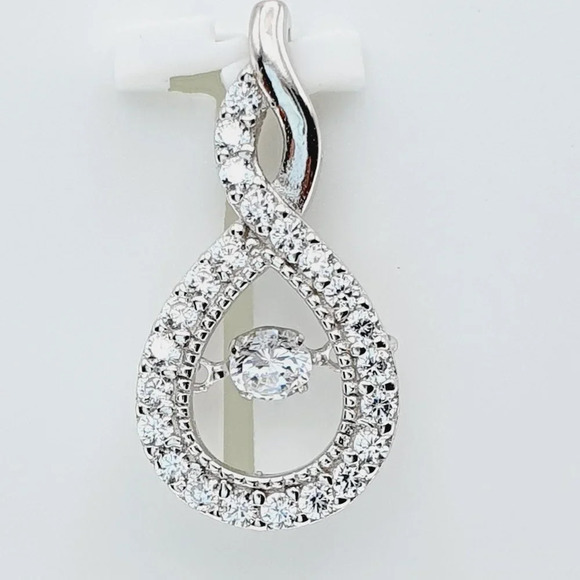 "#925 Sterling Silver Cubic Zircon Pendant for Women/Girls, US925P1131 - Picture 1 of 10